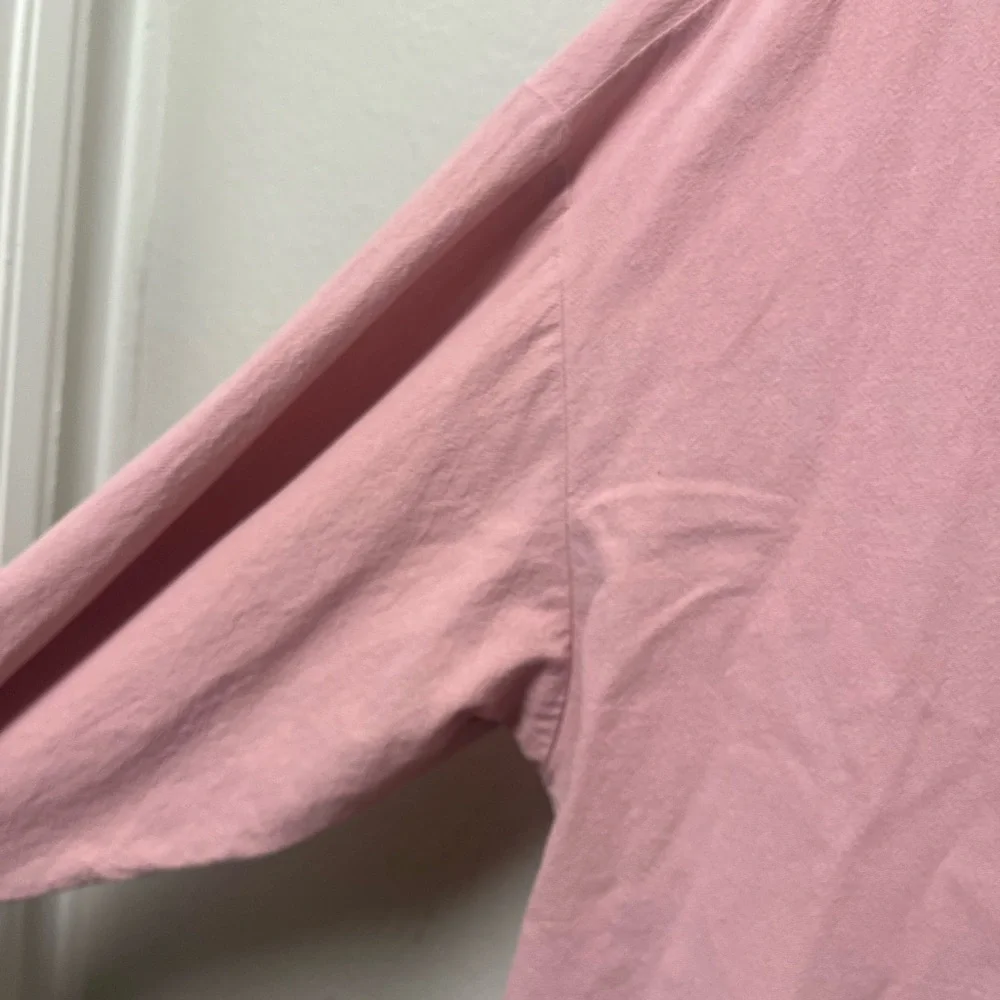 GGUHHU Pink Long Sleeve Button-Up Dress